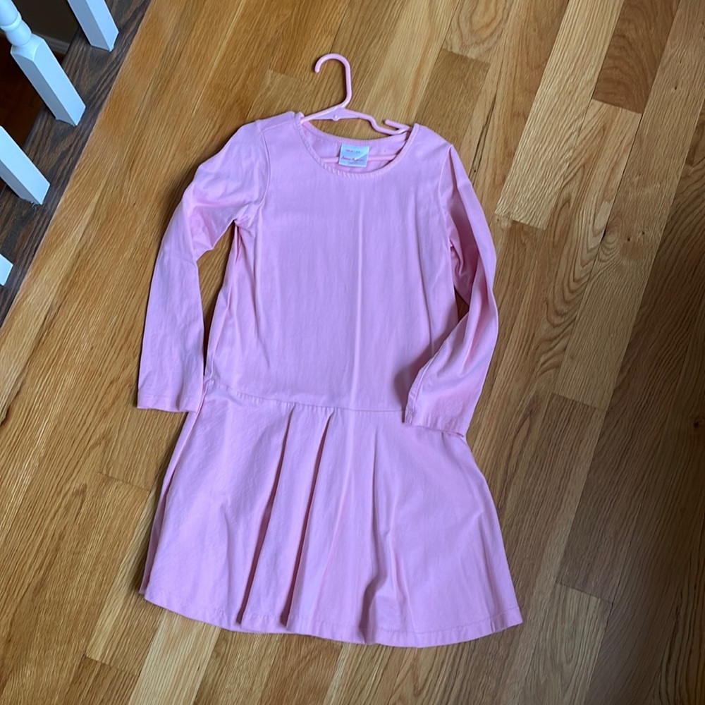 Girls, Hanna Andersson, pale pink dress size 130/size 8